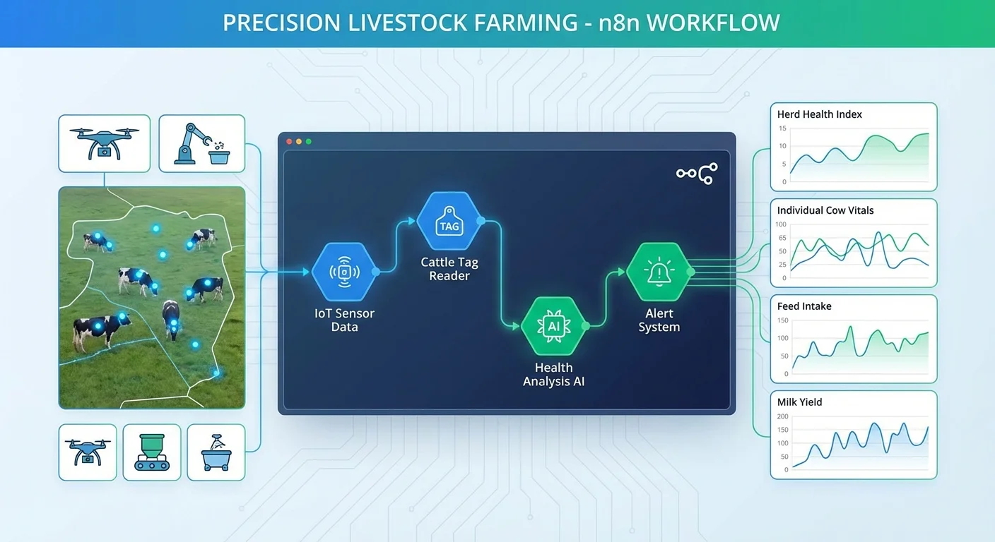 n8n Precision Livestock Farming Automation in the US